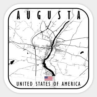 Augusta Map USA Sticker